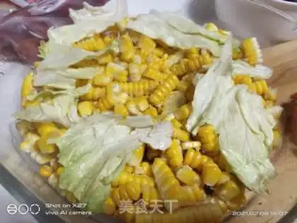 Make Corn potato strawberry salad step 2