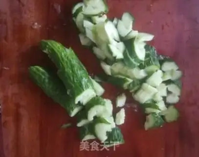 Make The cucumber platters step 4