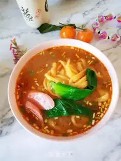 Make Carrot spicy noodles step 11