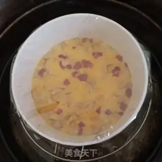 Make Nuts steamed eggs step 5
