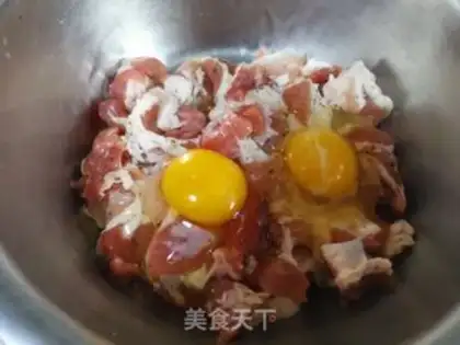 Make Lotus eggs and eggplant step 0