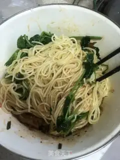 Make Sweet peas with cold noodles step 4