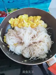 Make Scrambled rice powder step 6