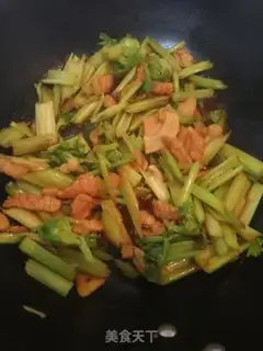 Make Celery fried meat step 9