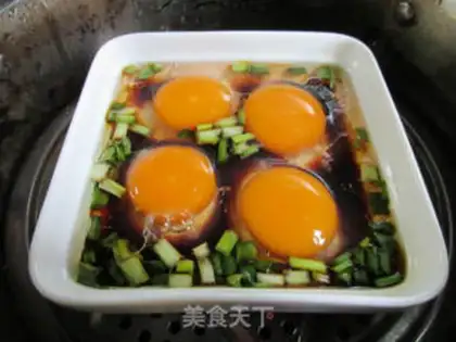 Make Steamed duck eggs step 7