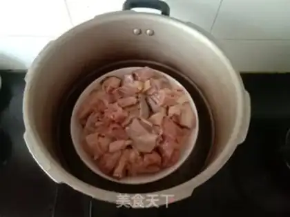 Make The original mushroom steam chicken step 6