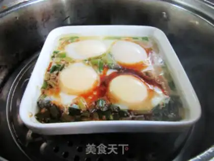 Make Steamed duck eggs step 9