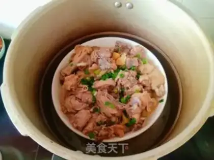 Make The original mushroom steam chicken step 7