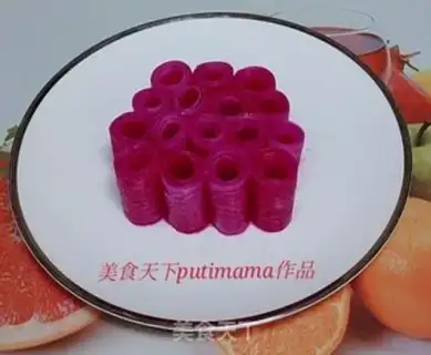 Make The rose rolls of the Red Flaming Dragon step 10