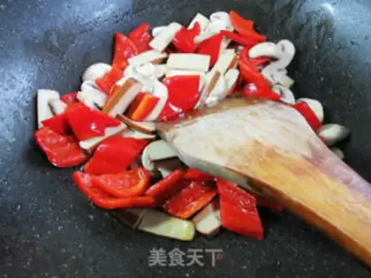 Make Paprika mushroom fried eggs dry step 7