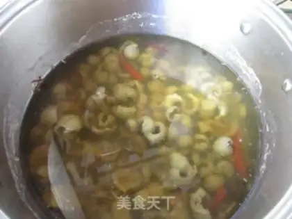 Make Spicy chicken belly step 5