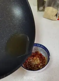 Make A spinach mix fan step 5