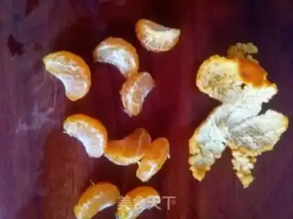 Make An orange cucumber dish step 1