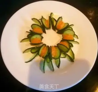 Make An orange cucumber dish step 8
