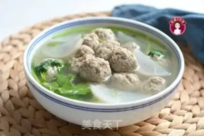 Make radish meatball soup step 11