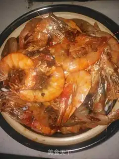 Make Spicy pan shrimp step 20