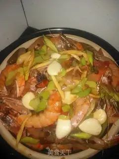 Make Spicy pan shrimp step 22
