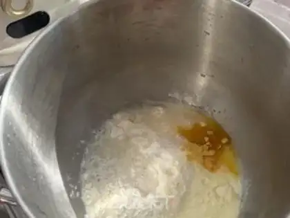 Make Colored stripe dumplings step 3