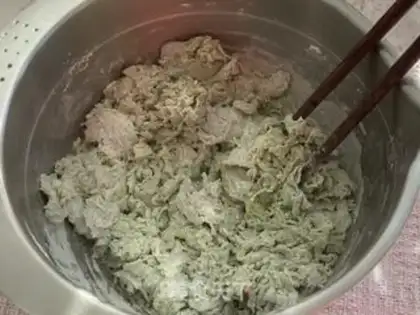 Make Home-made coloured noodles step 3
