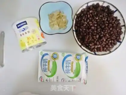 Make Milk red bean soup step 4