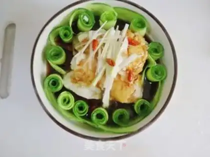 Make Steam fish cucumber rolls step 7