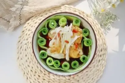 Make Steam fish cucumber rolls step 8