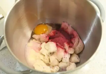 Make Pink cheese toast step 1