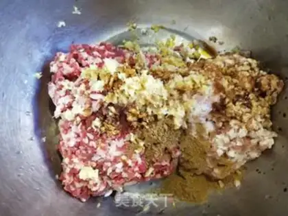 Make Double beef dumplings step 4
