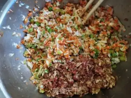 Make Double beef dumplings step 7