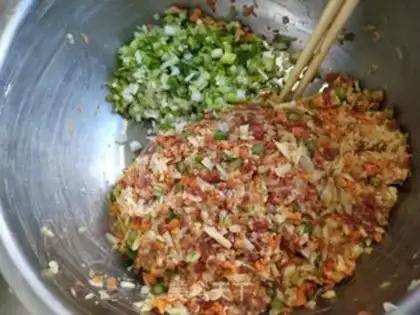 Make Double beef dumplings step 8