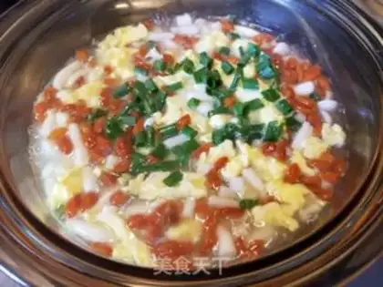 Make White mushroom tofu soup step 8