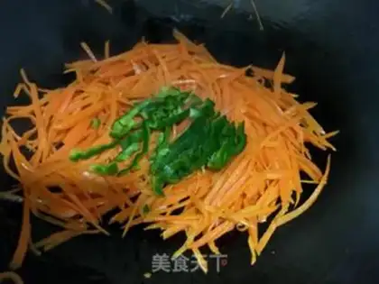 Make Carrot with peppers step 4