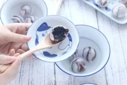 Make Marble black sesame soup step 19