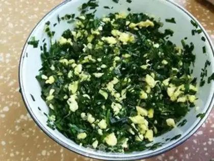 Make Shrimp omelet egg dumpling step 7