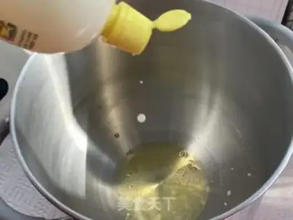 Make Black sesame cream waffles step 2