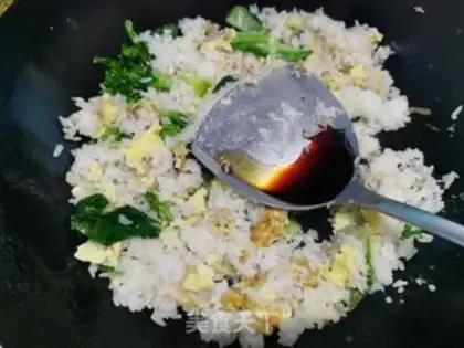 Make Ham eggs for rice step 4