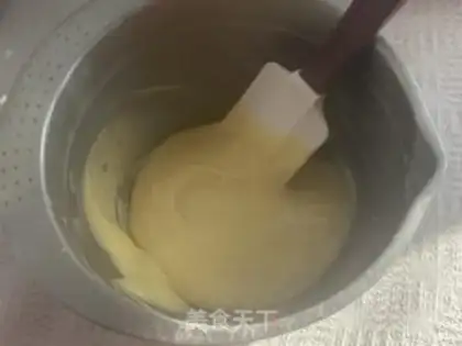 Make Black sesame cream waffles step 4