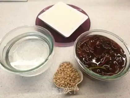 Make Red pine and tofu step 2