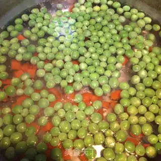 Make Peas and shrimp step 1