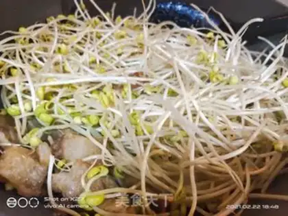 Make Soccer bean sprouts step 2