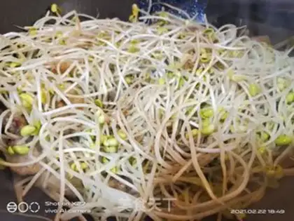 Make Soccer bean sprouts step 3