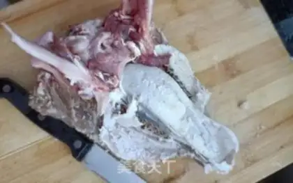 Make Soy lamb head step 2
