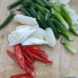 Make "Spring onions fried sheep