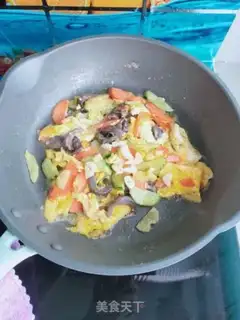 Make Vegetable sea cucumbered eggs step 7