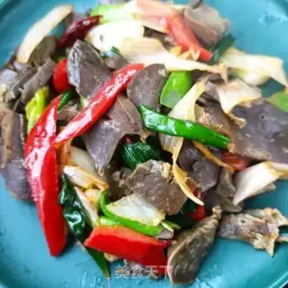 Make "Spring onions fried sheep