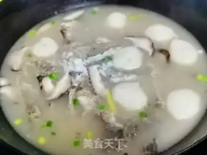 Make Fish head boiled fishballs step 9