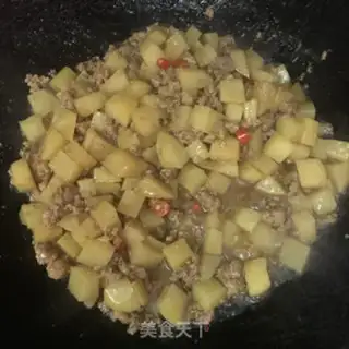Make Potato fried meat step 6