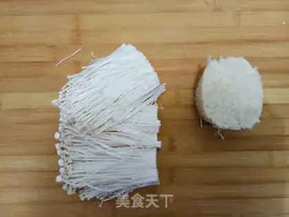 Make Dry-shell evaporated needle mushrooms step 2