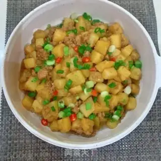 Make Potato fried meat step 8