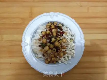 Make Dry-shell evaporated needle mushrooms step 6